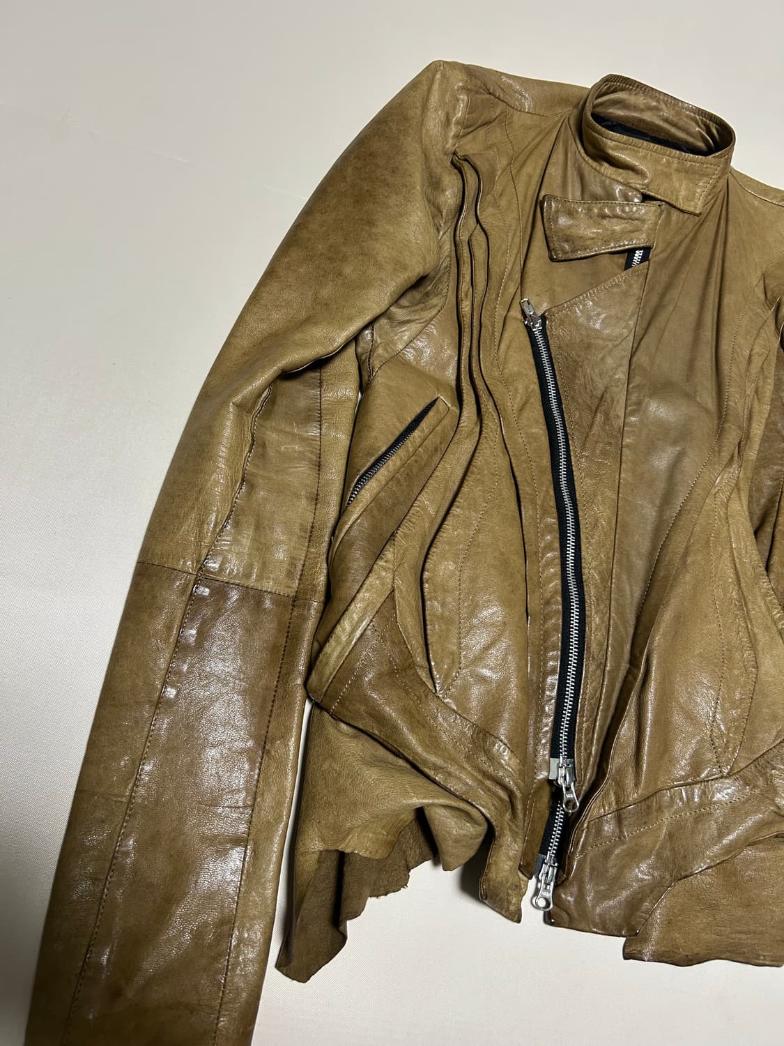 Ekam 러프 레더자켓 상품이미지3