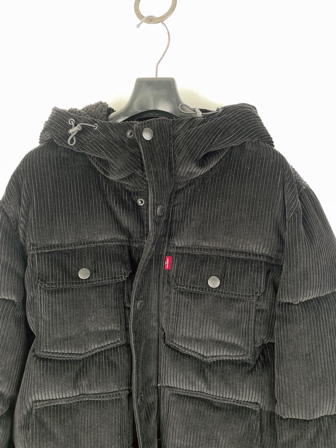 (정품/새상품) LEVIS 리바이스 남성 블랙 코듀로이 후드 자켓 상품이미지2