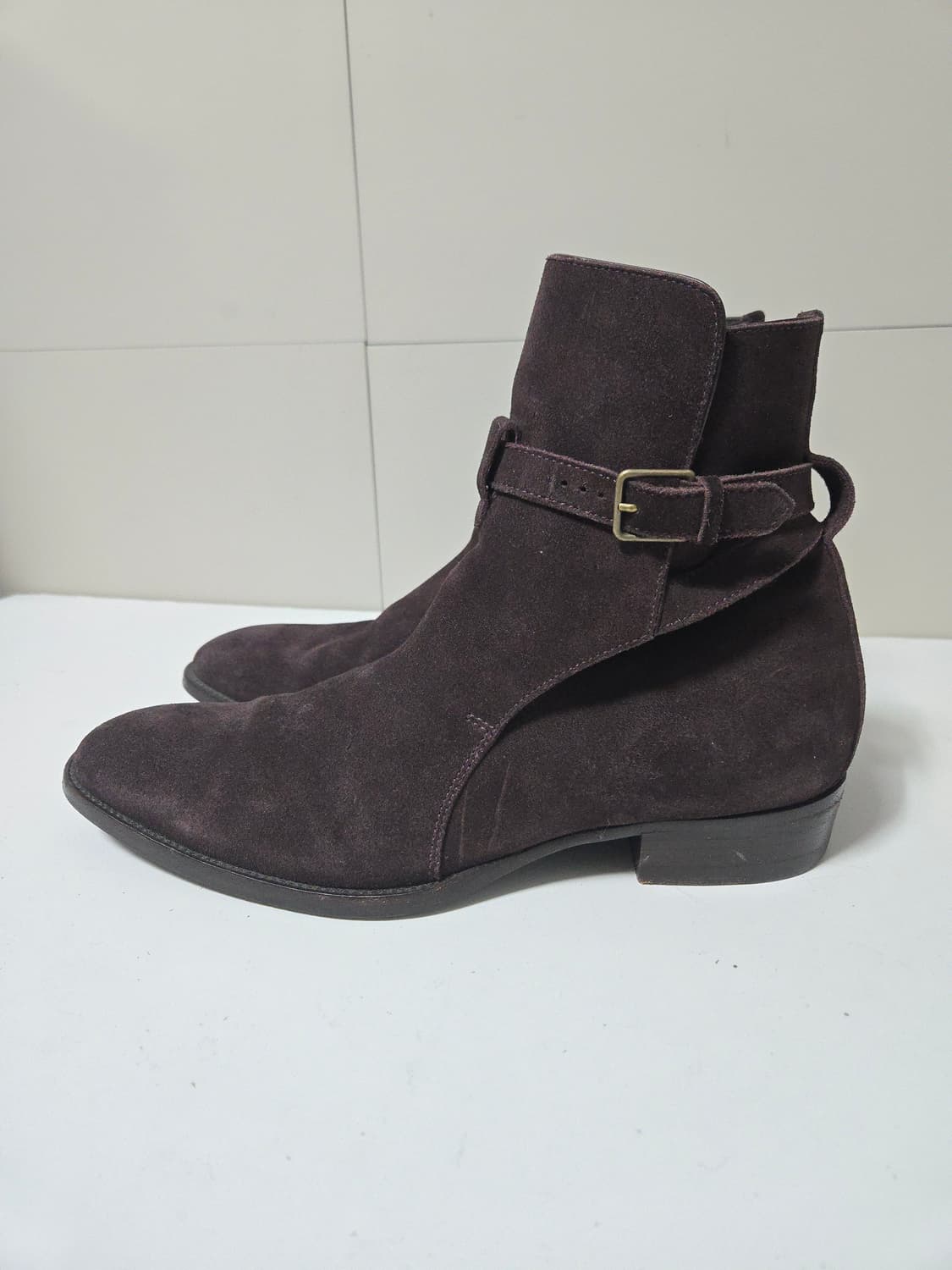 생로랑 조드퍼 스웨이드 부츠 39 1/2 (255) 상품이미지3