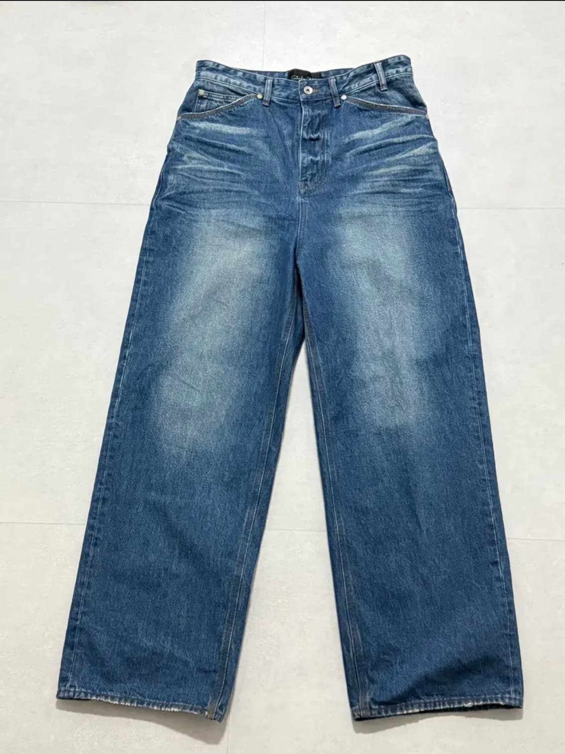 Stu 와이드 엠보 데님 상품이미지2