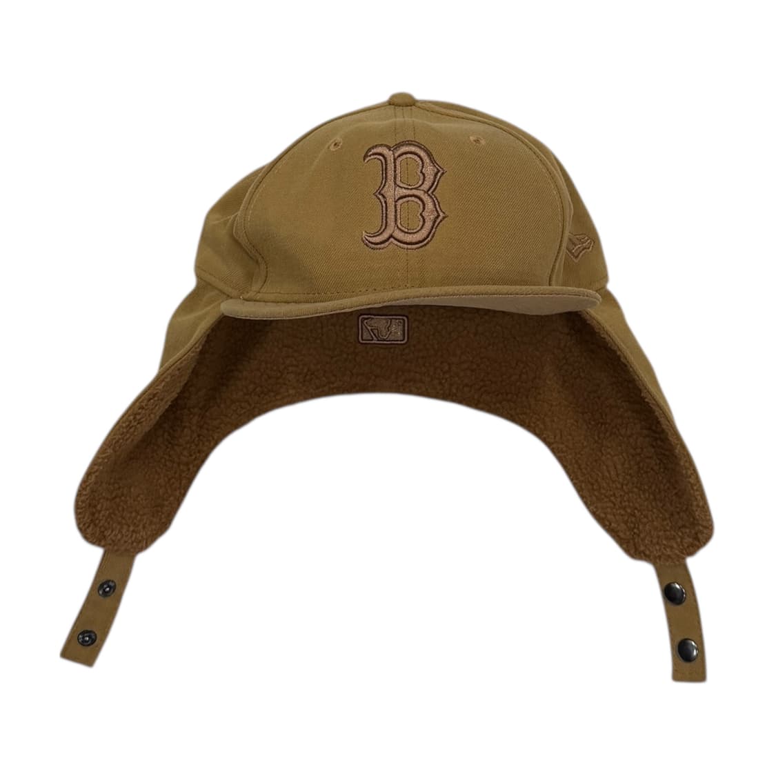 뉴에라 빈티지 보스턴 트루퍼햇 군밤 귀도리 스냅백 모자 위트 브라운 상품이미지2