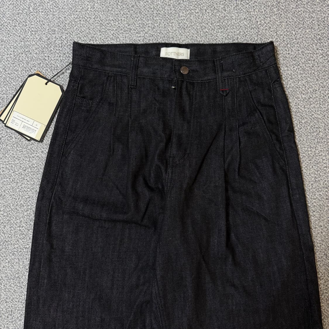 [정가 15만원] 포트너스 블랙 와이드진 30-31 상품이미지6