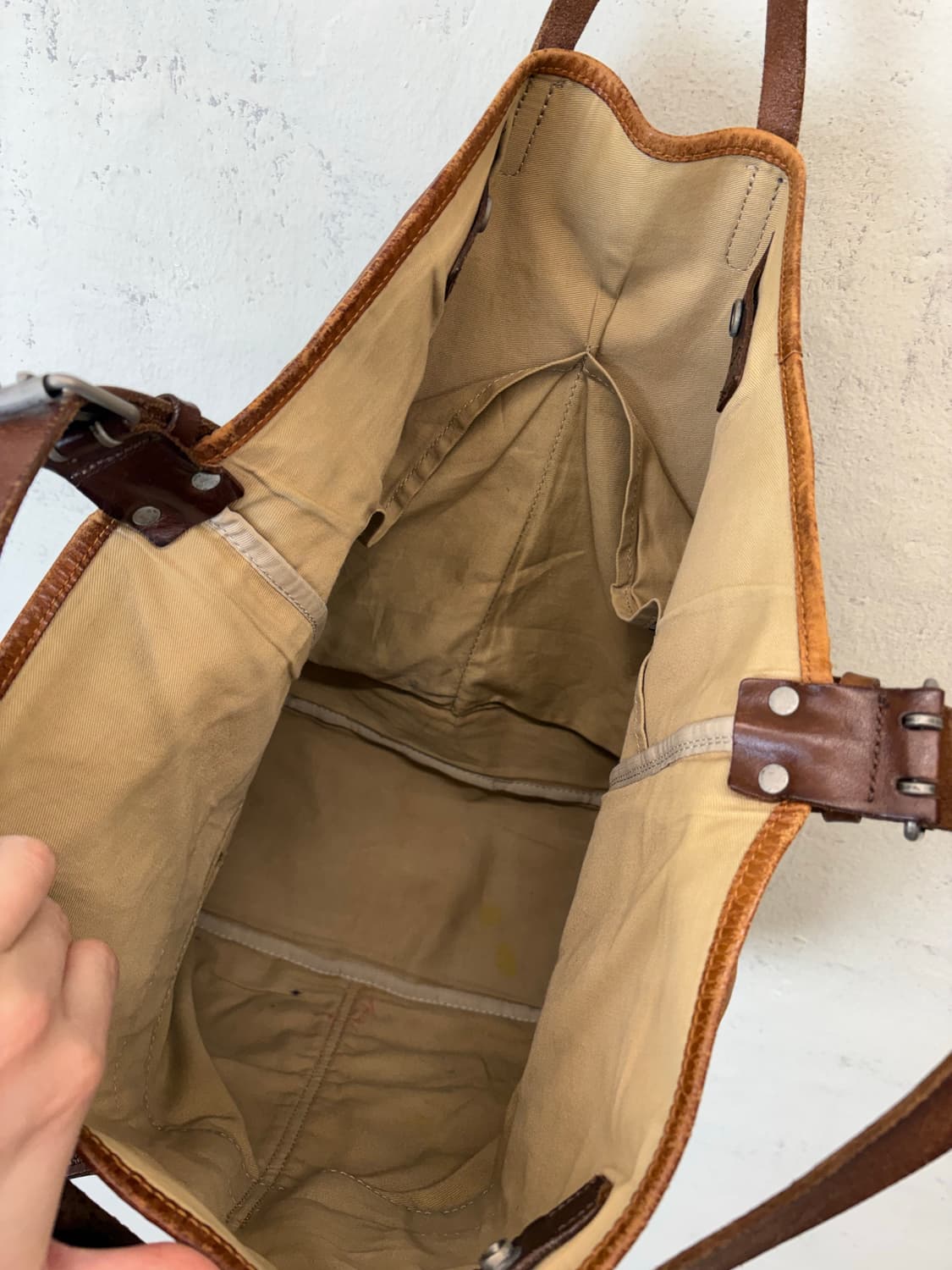 BAGGY PORT 배기포트 빈티지 브라운 레더 숄더백 상품이미지8