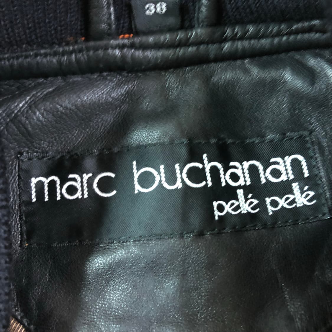 [L] 펠레펠레 양가죽 레더 바시티 자켓 상품이미지8