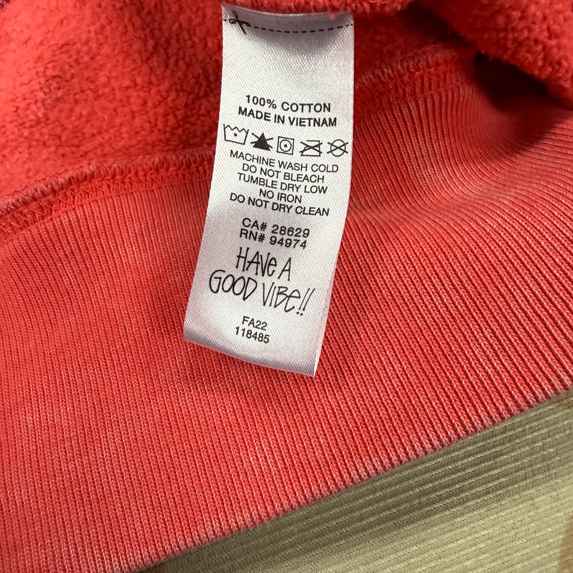 (L)스투시 Stussy Design 22FW후드티셔츠(코랄핑크) 상품이미지3