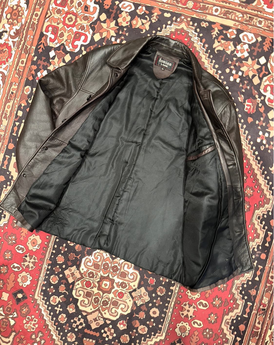 ( L-XL ) 가죽자켓 가죽카코트 가죽코트 레더자켓 워크웨어 아메카지 상품이미지3