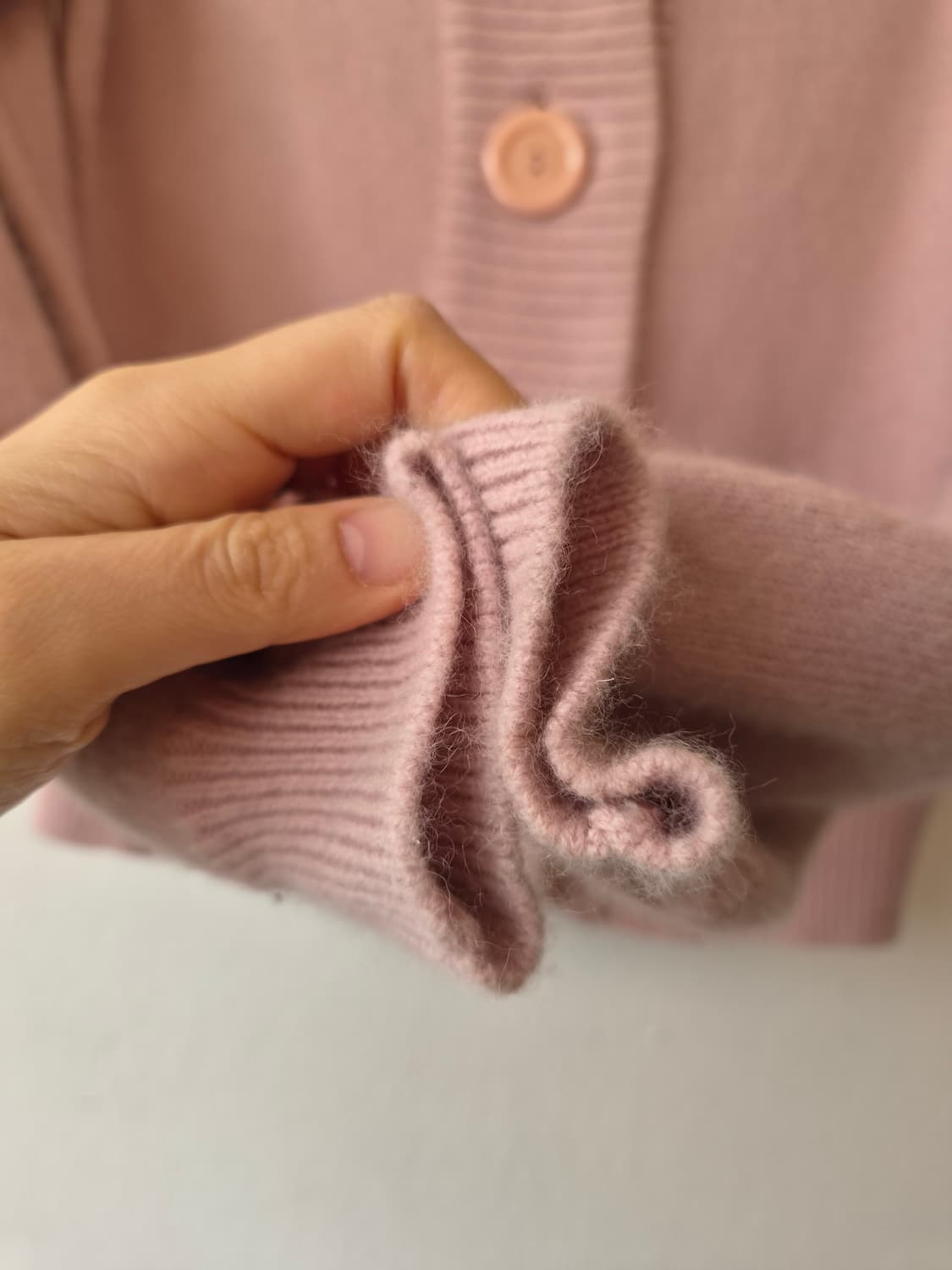 마인 여성 연핑크울100가디건 상품이미지5