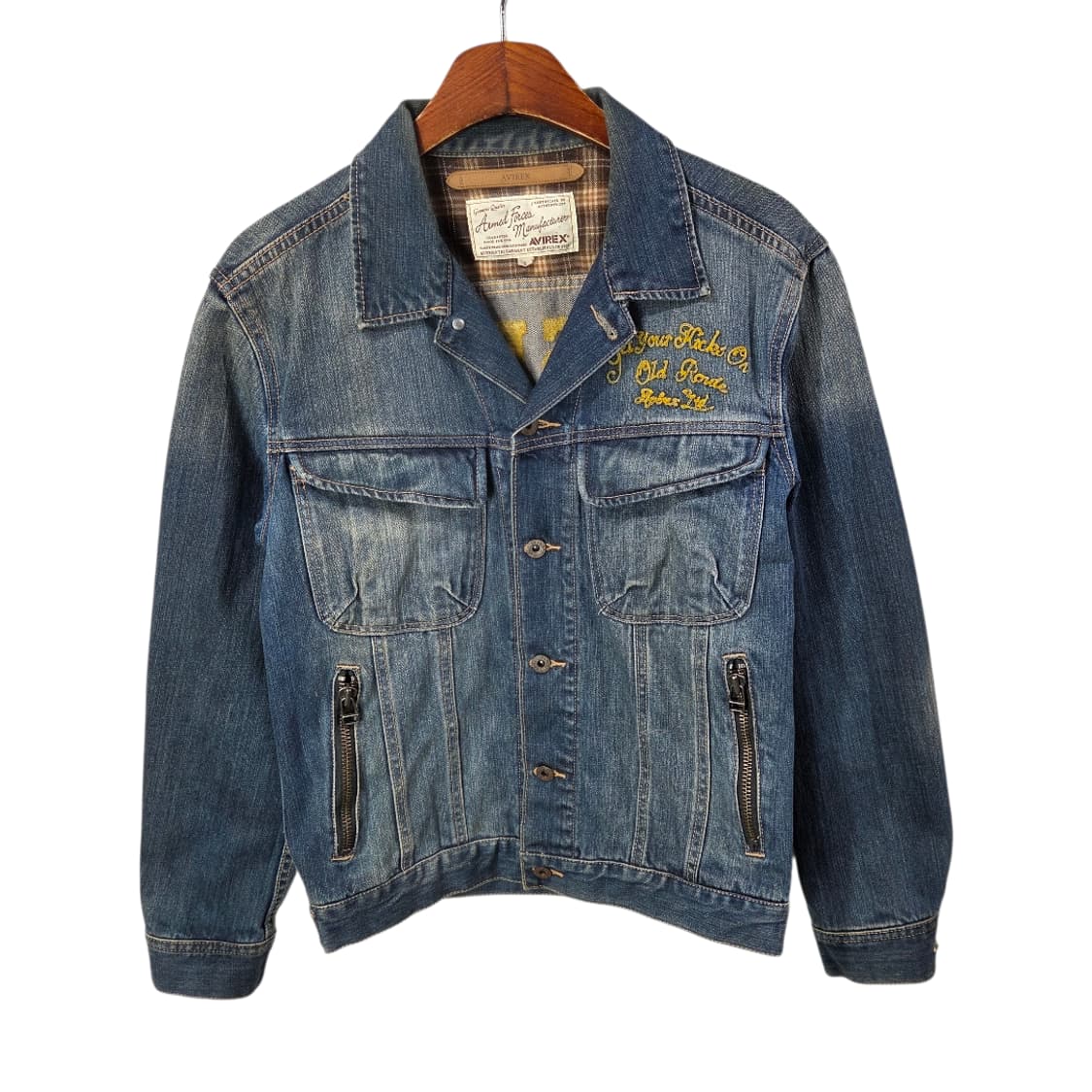 [Avirex] 아비렉스 데저트 백로고 데님자켓 상품이미지1