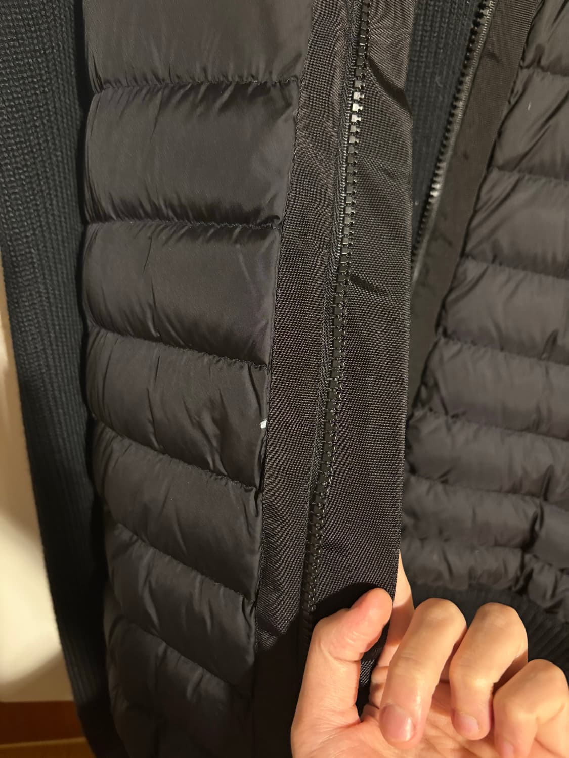 몽클레르 패딩 울 후디 블랙 L 상품이미지5