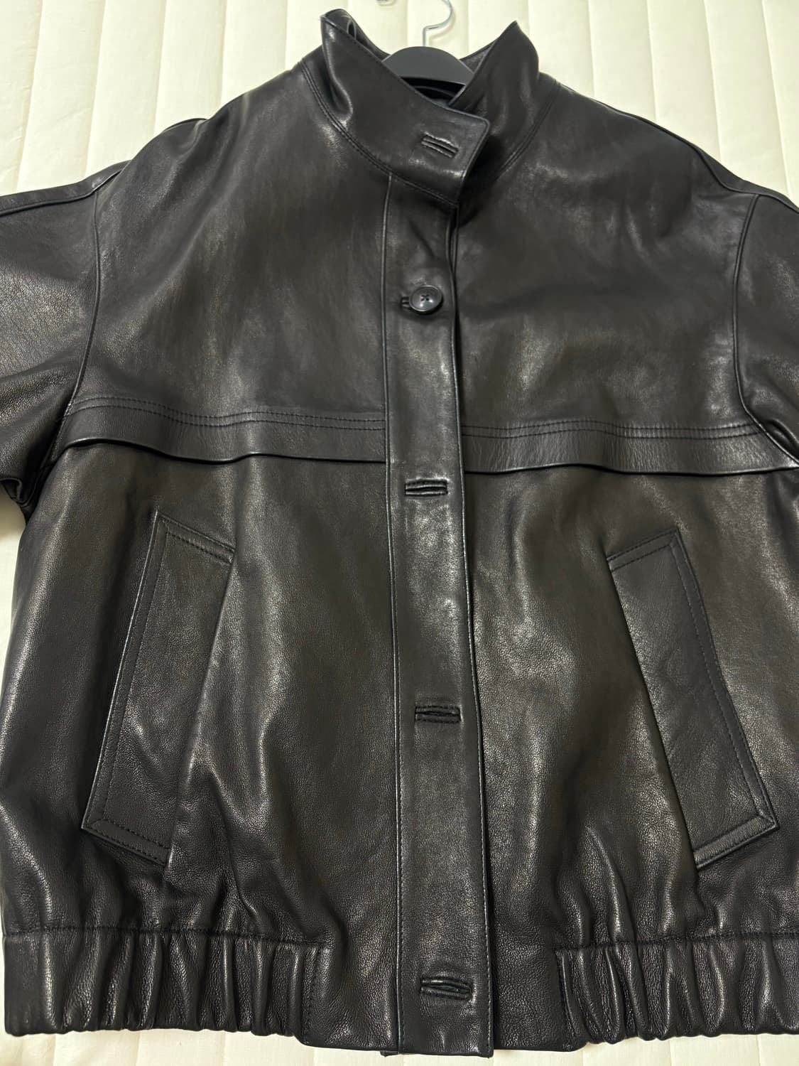 닐바이피 레더 블루종자켓 34사이즈 상품이미지4