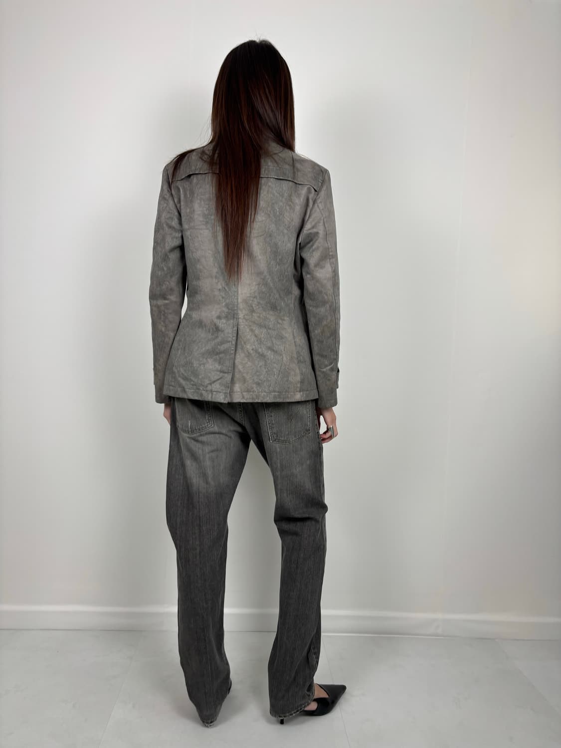 GRAY WASHED SUEDE JACKET 상품이미지3