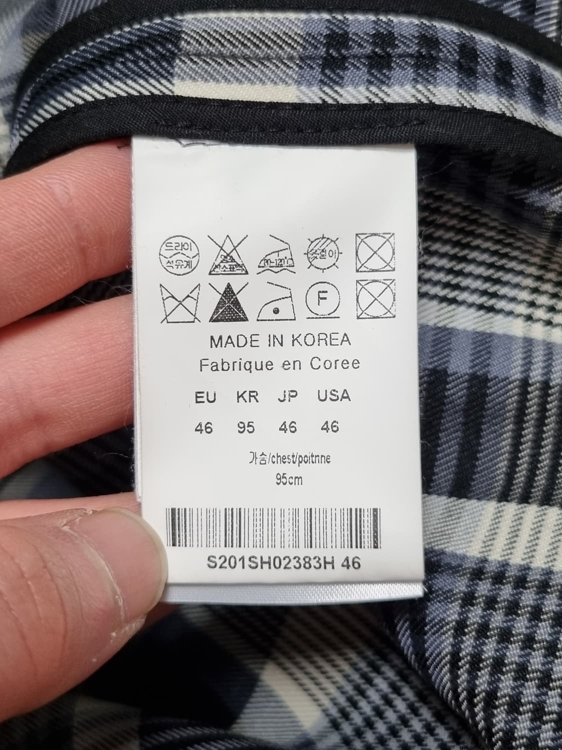 솔리드옴므 체크셔츠 상품이미지4