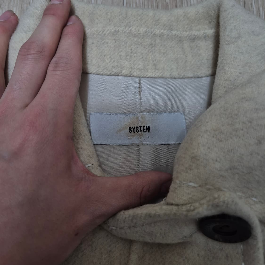 한섬 시스템 여성 핸드메이드 모직 싱글코트 상품이미지5