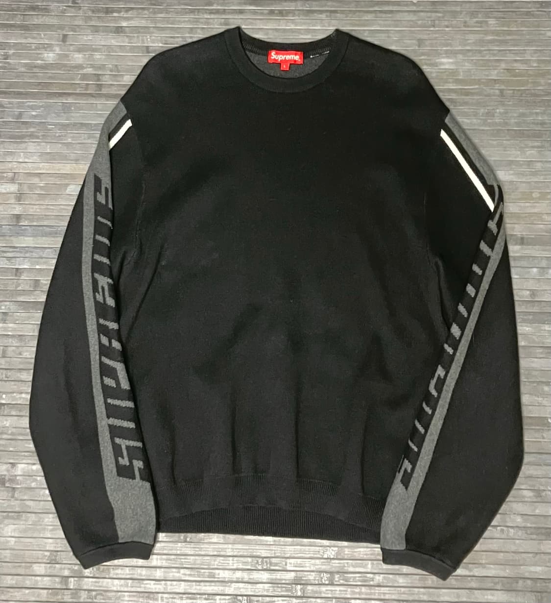 Supreme 21fw sleeve stripe sweater 상품이미지1
