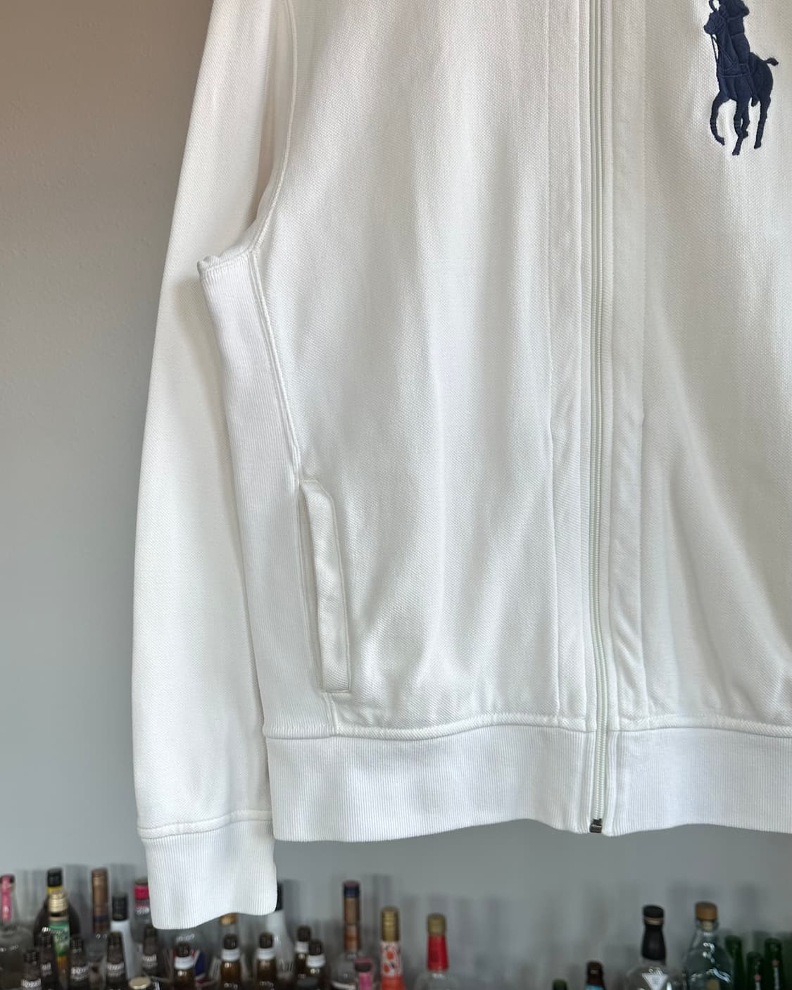 [L]폴로 랄프로렌 빅포니 화이트 코튼 집업 상품이미지4