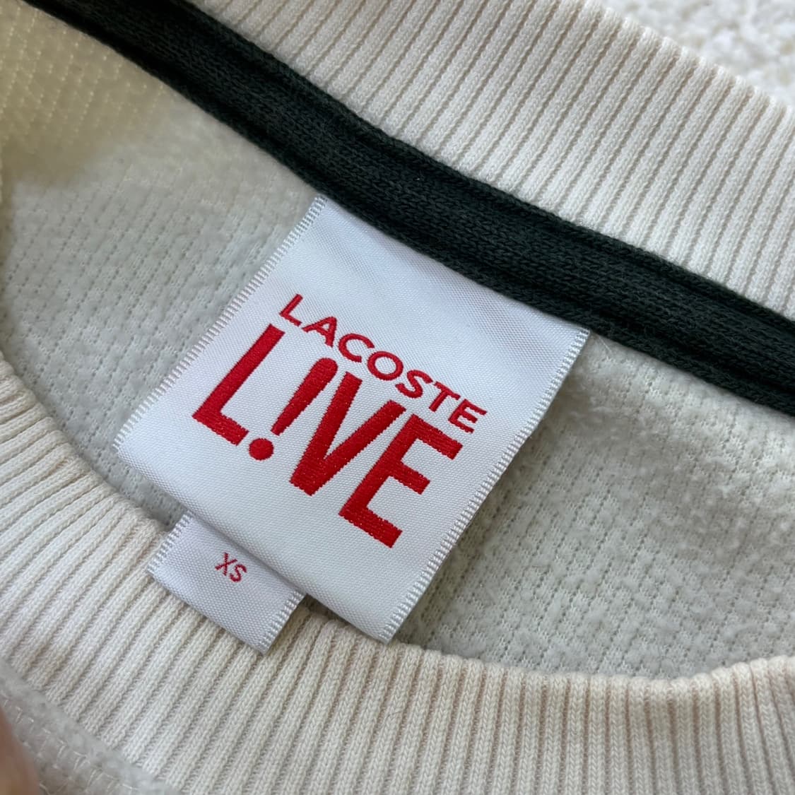 XS 라코스테 빅로고 맨투맨 티셔츠 0312E 상품이미지3