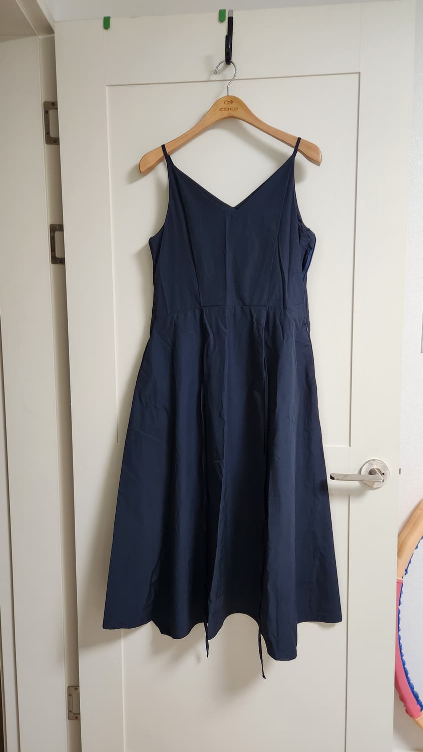 네이비 뷔스티에 롱 원피스 상품이미지1