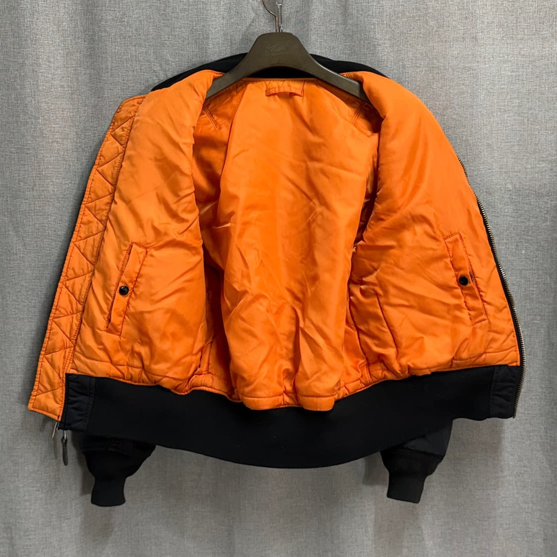 [S] 알파인더스트리 블랙 MA-1 항공점퍼 자켓 상품이미지5