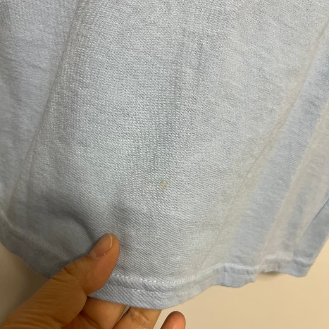 y2k 빈티지 하늘색 프린팅 반팔 티셔츠 xs 상품이미지7