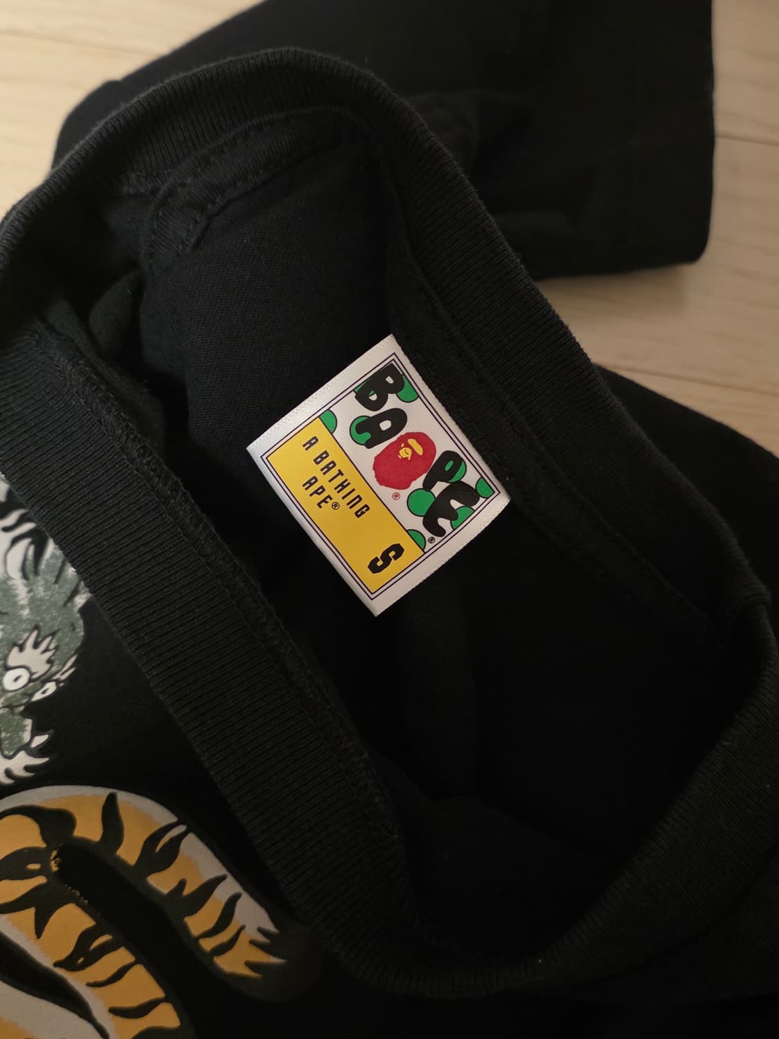 Bape T-shirt Black - S size 상품이미지3