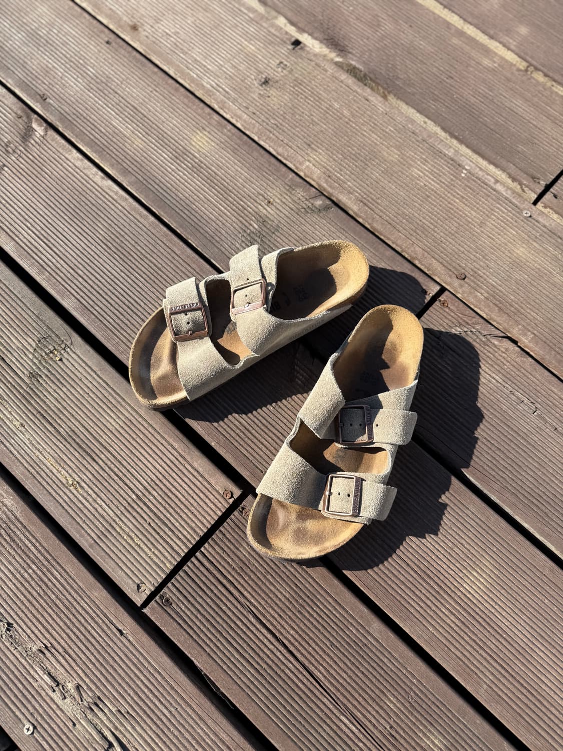 버켄스탁 아리조나 스웨이드 타우페 39 250 내로우 상품이미지2