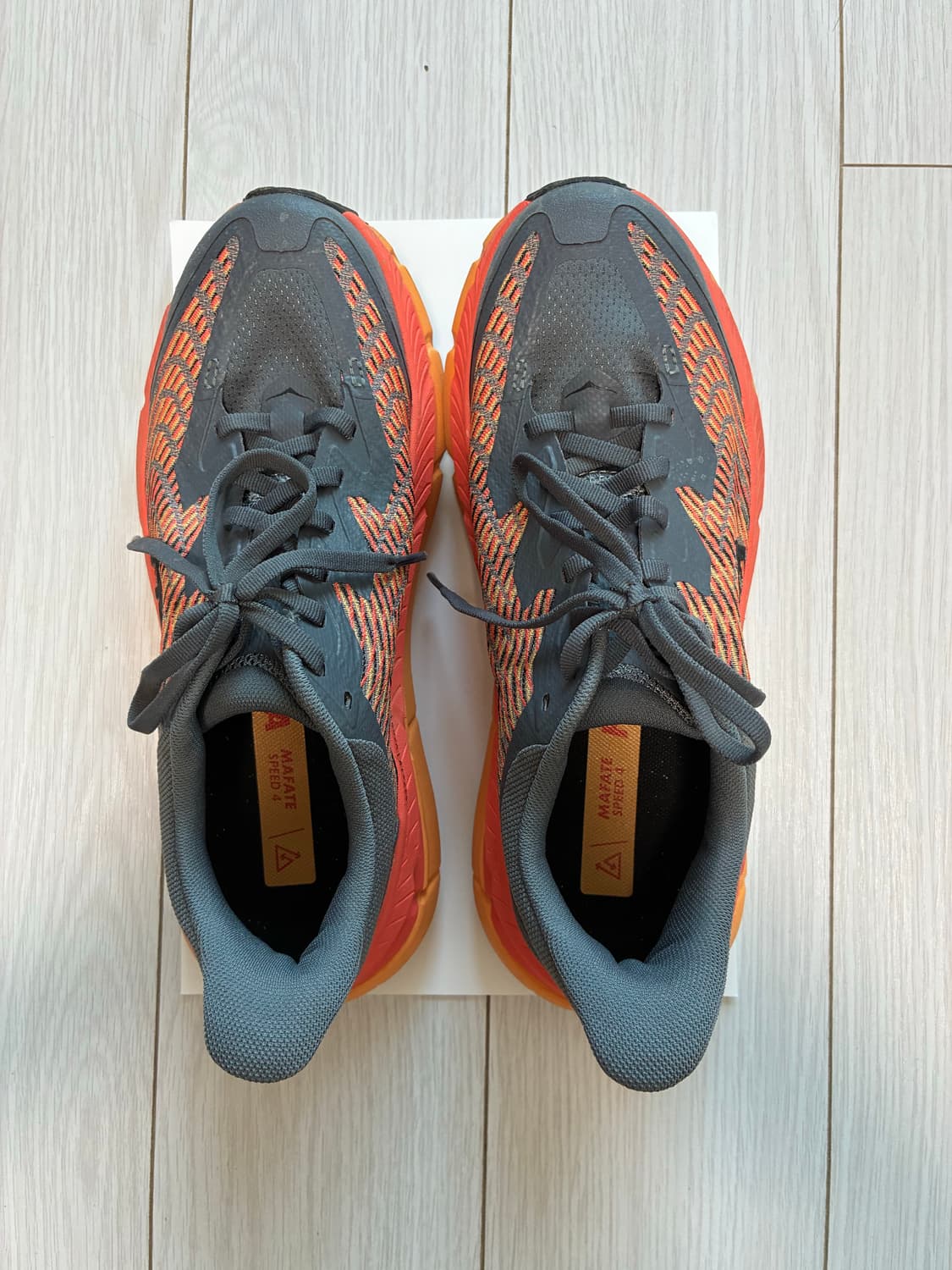 호카 마파테 스피드 4 오렌지 블랙 250mm 1회 착용 상품이미지1