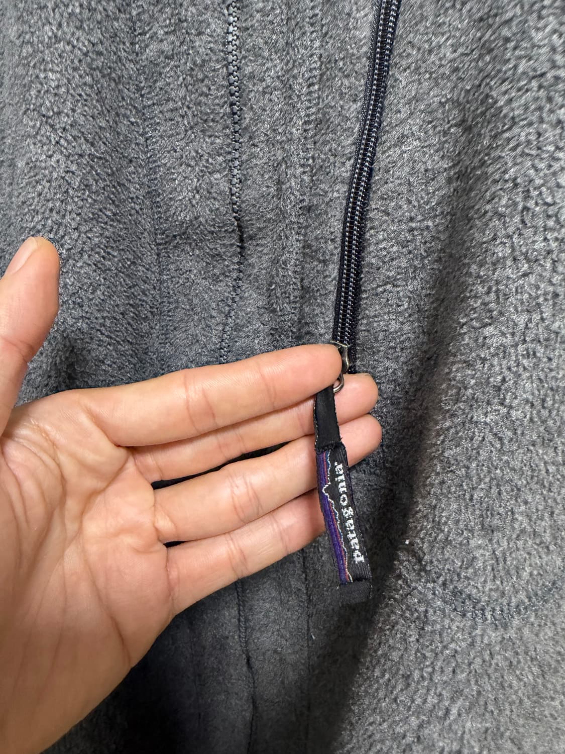 90s 빈티지파타고니아 신칠라 딥파일 플리스집업,그레이/L사이즈 상품이미지5