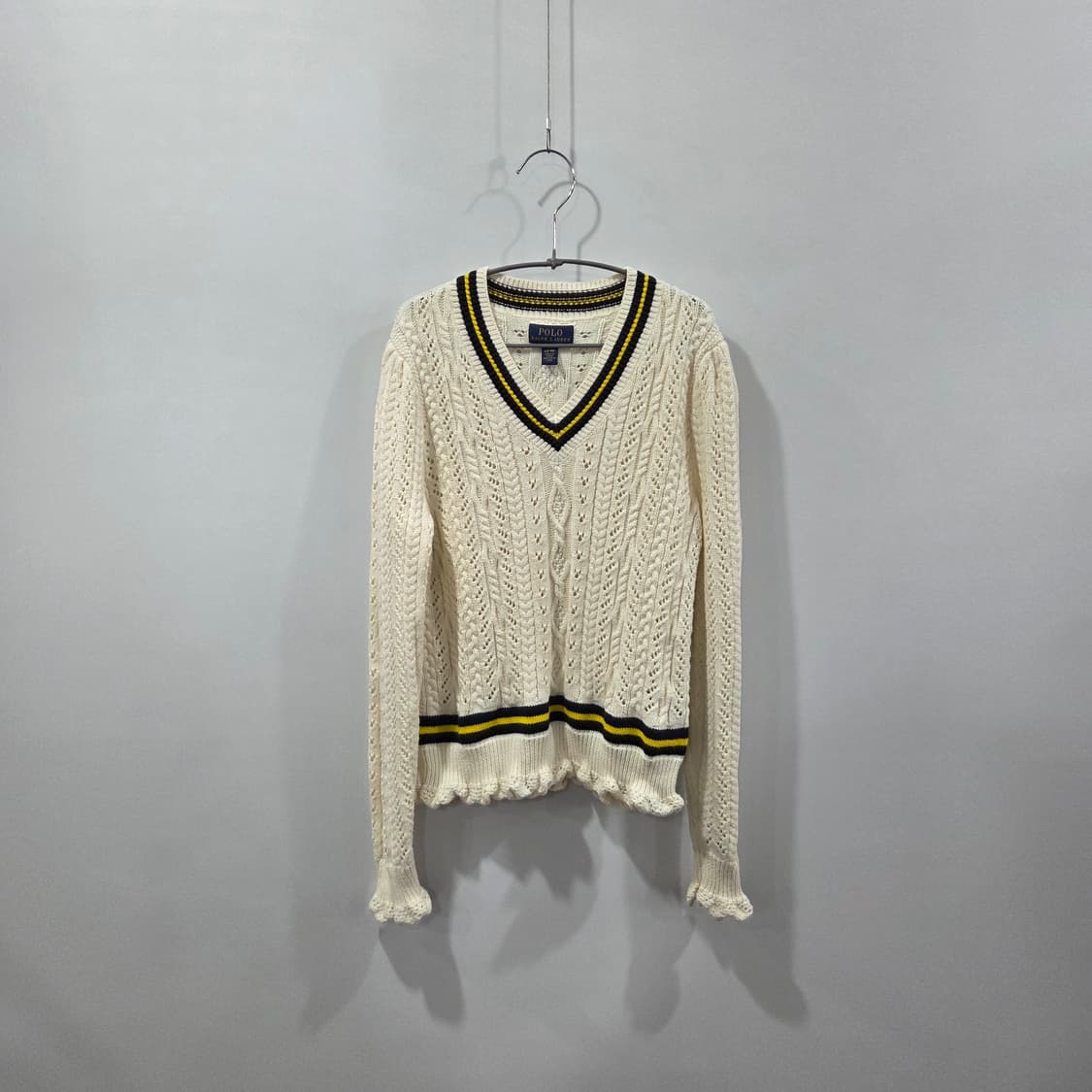 폴로랄프로렌 걸즈 크리켓 브이넥 니트 L/12/14 상품이미지1