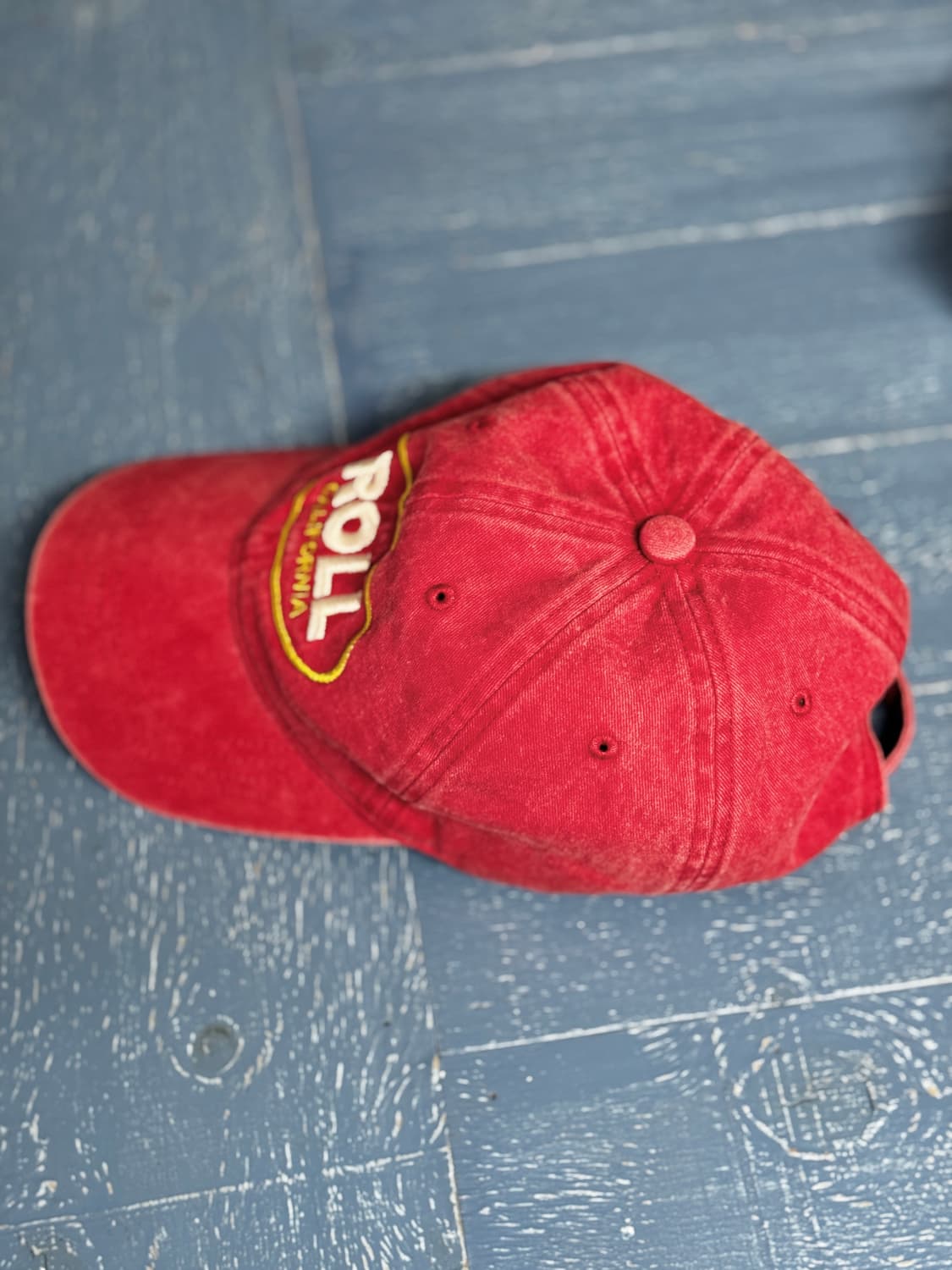 반스아웃피터스 피그먼트 다이 ROLL볼캡 레드 상품이미지5