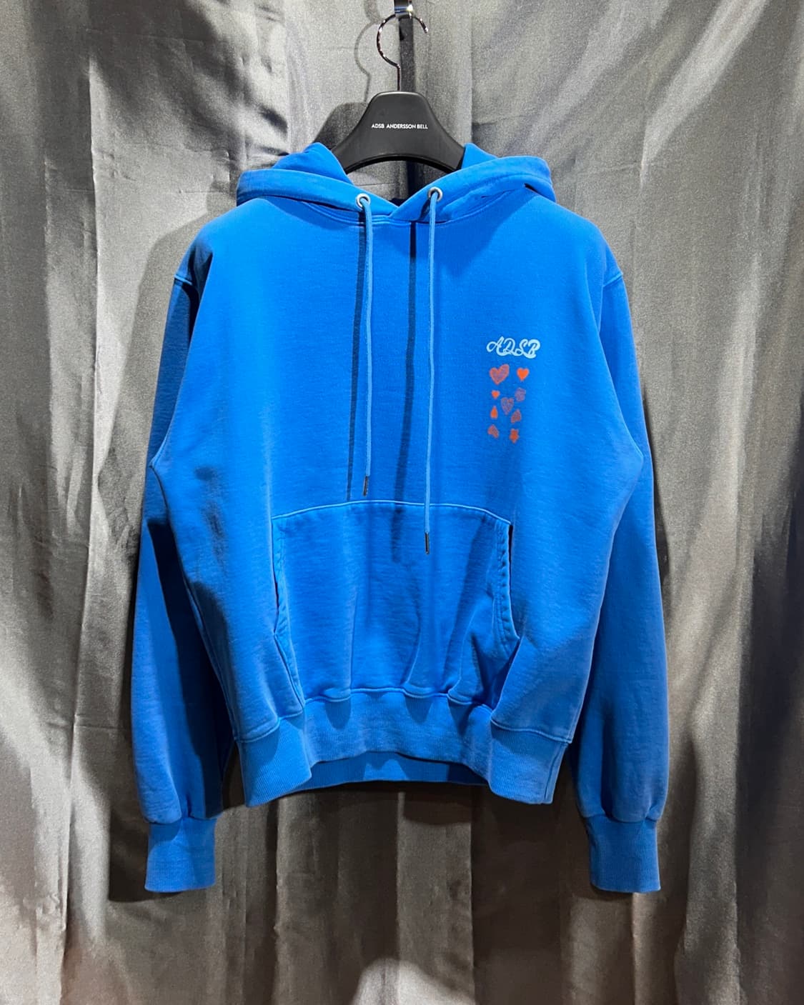 (새상품) S,M,L 앤더슨밸 x 아더에러 시그니처 블루 하트 자수 후디 상품이미지2