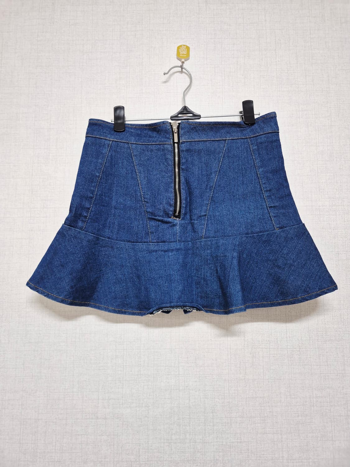 청 데님 플레어 미니스커트 상품이미지2