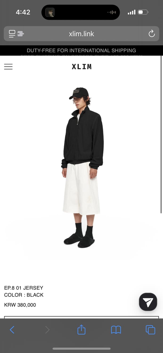 Xlim Ep.8 01 jersey M size, black 상품이미지2