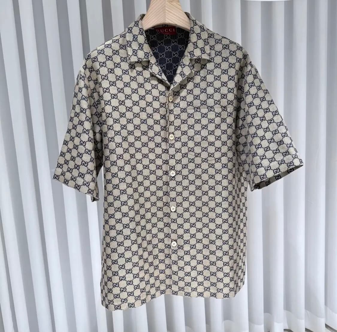48 / 구찌 GG 모노그램 베이지 반팔셔츠 상품이미지3