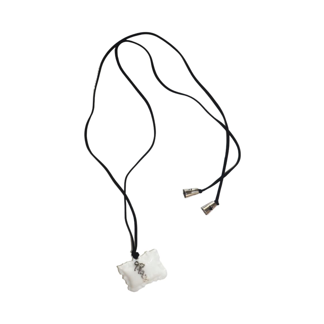 Secret Tooth Pillow Necklace (White) 상품이미지2