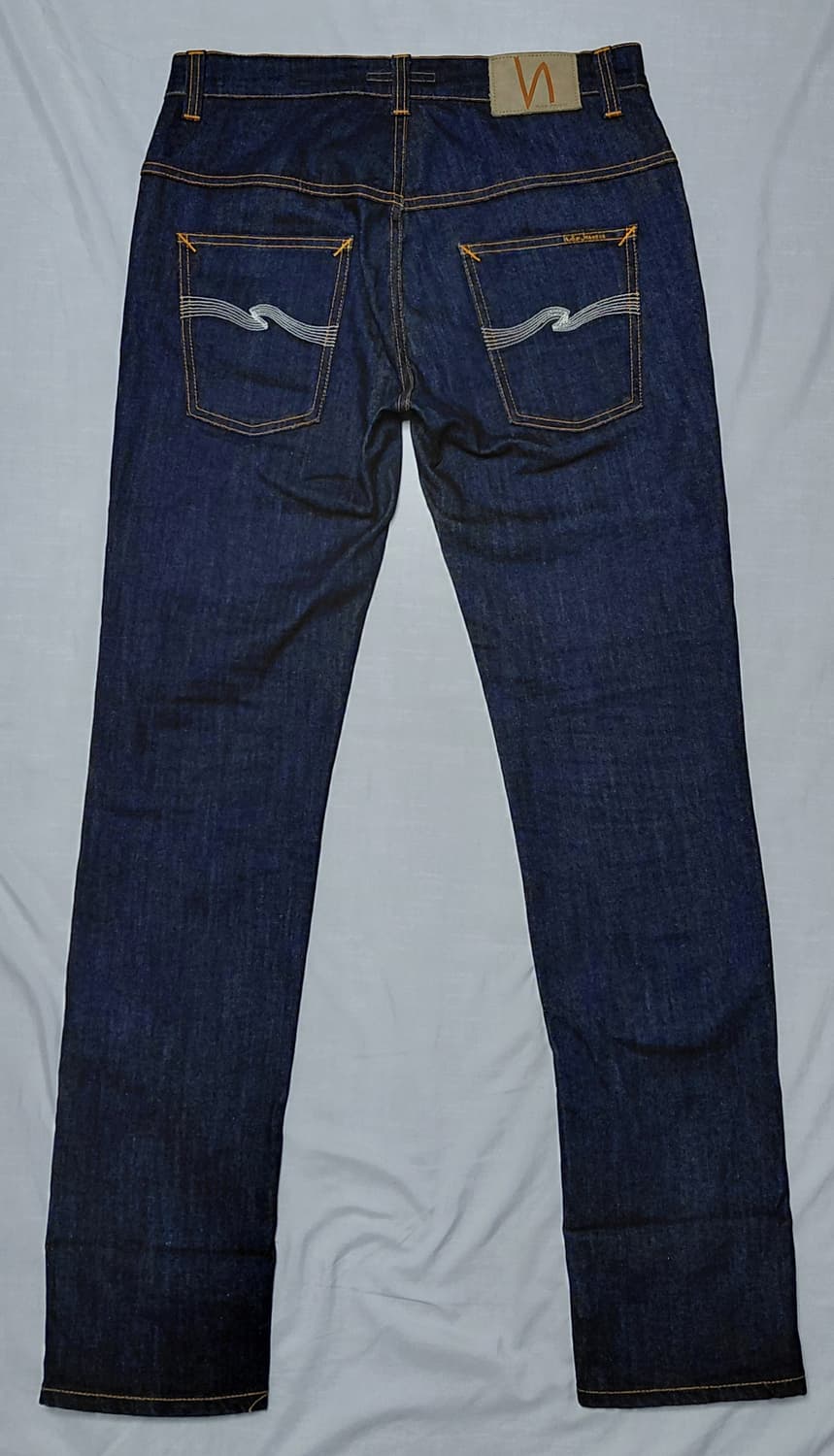 [W33/L32] 누디진 Thin Finn Dry Ecru Embo 상품이미지8