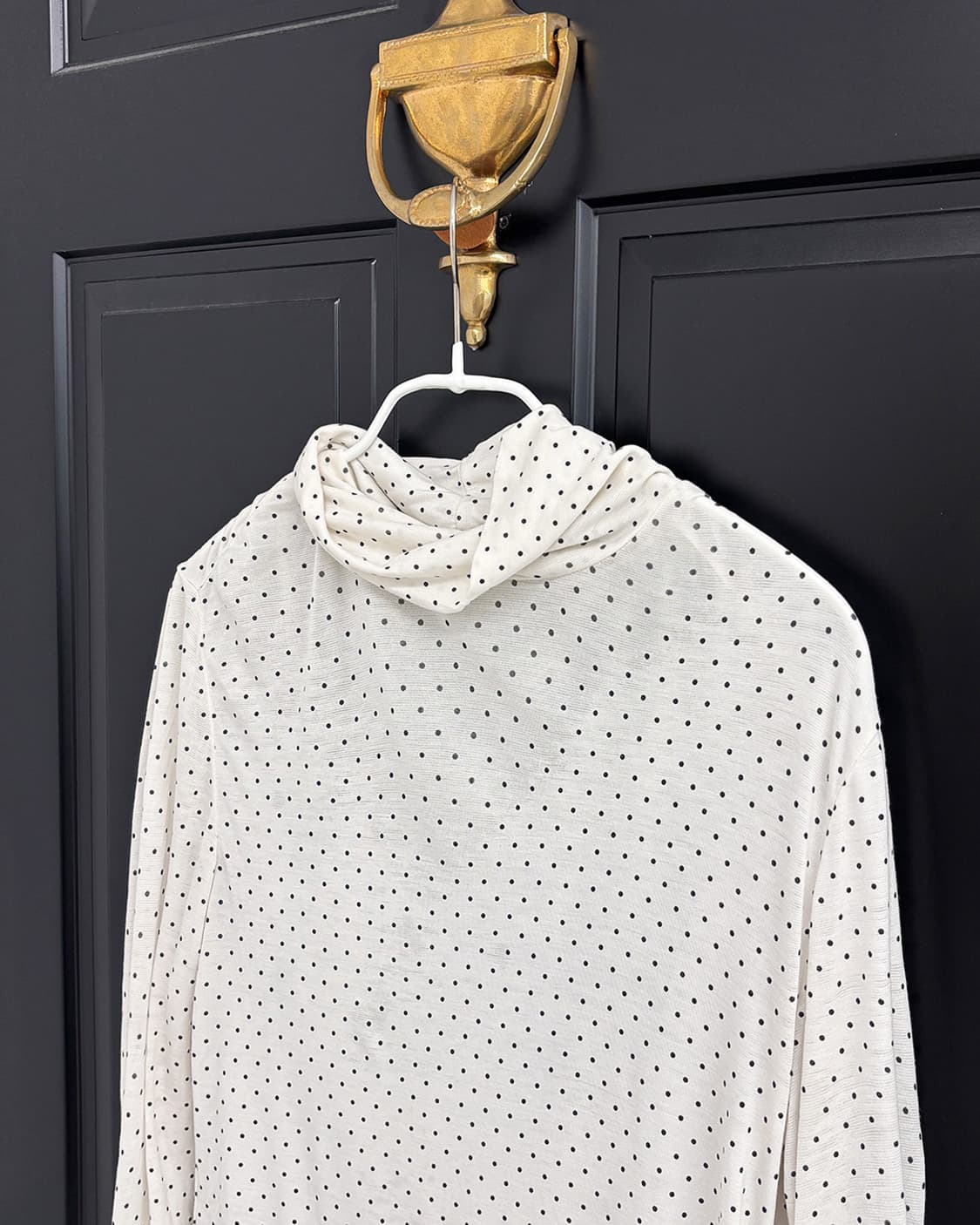 uniqlo polka dots layered heattech top 상품이미지3