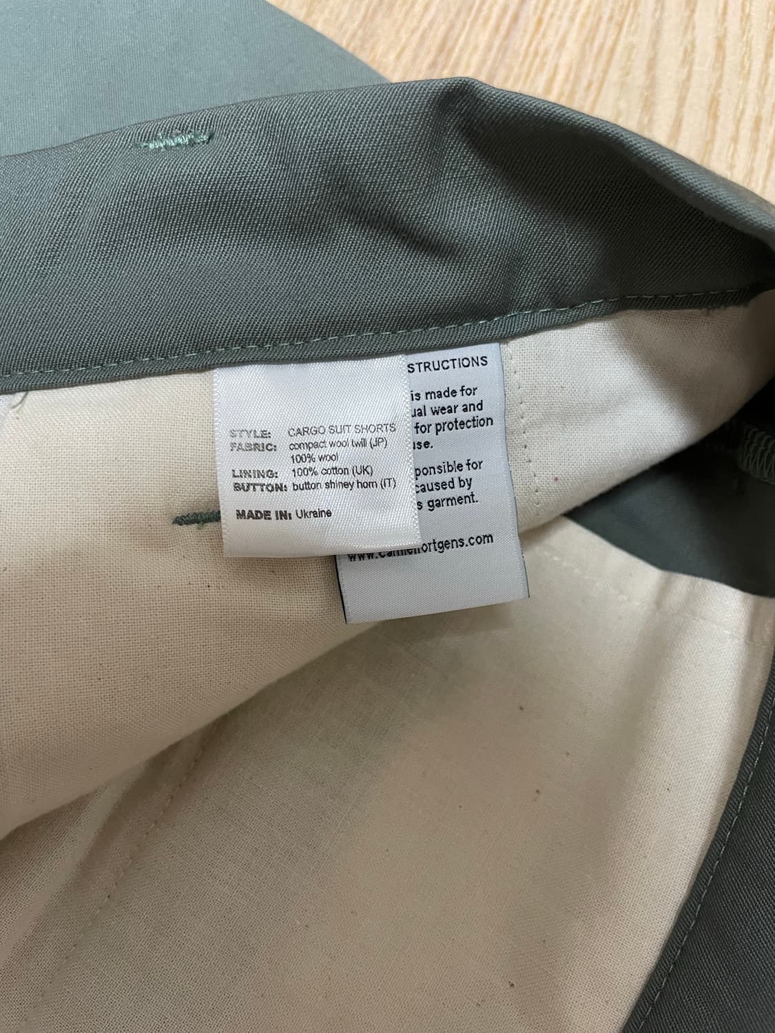 Camiel Fortgens cargo suit shorts 상품이미지5