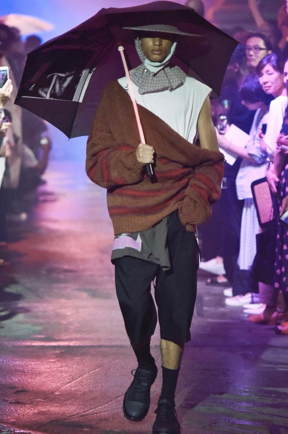 (구매) 라프시몬스 18ss 파이어맨 버클 보트넥 니트 블랙 상품이미지4