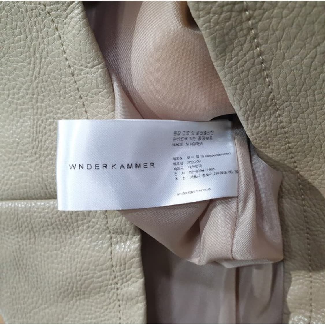 더캄머 wnderkammer 인조가죽 원피스 S 상품이미지8