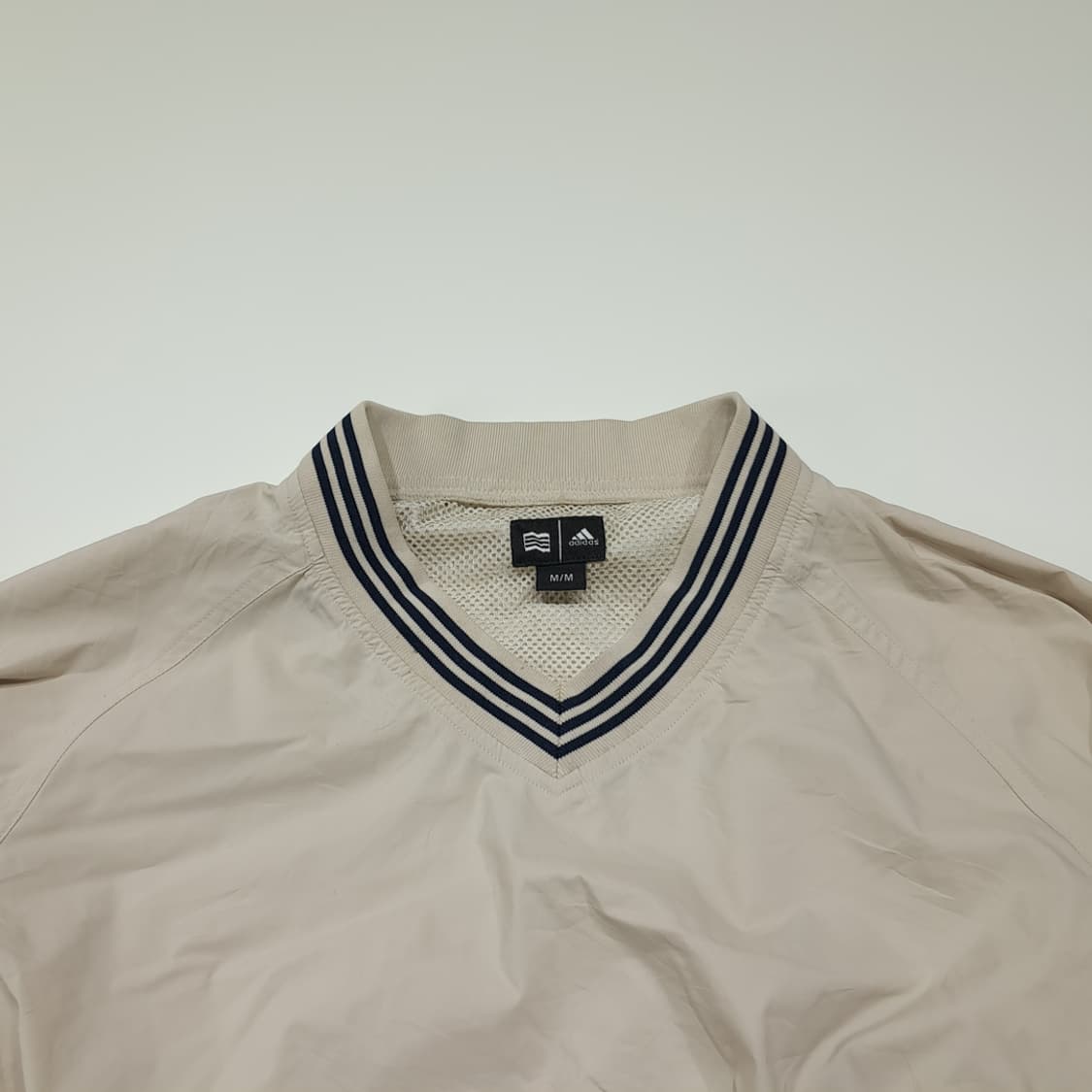 CK064 FREE 아디다스 90s 베이지 소매 탈부착 크롭 자켓 상품이미지2