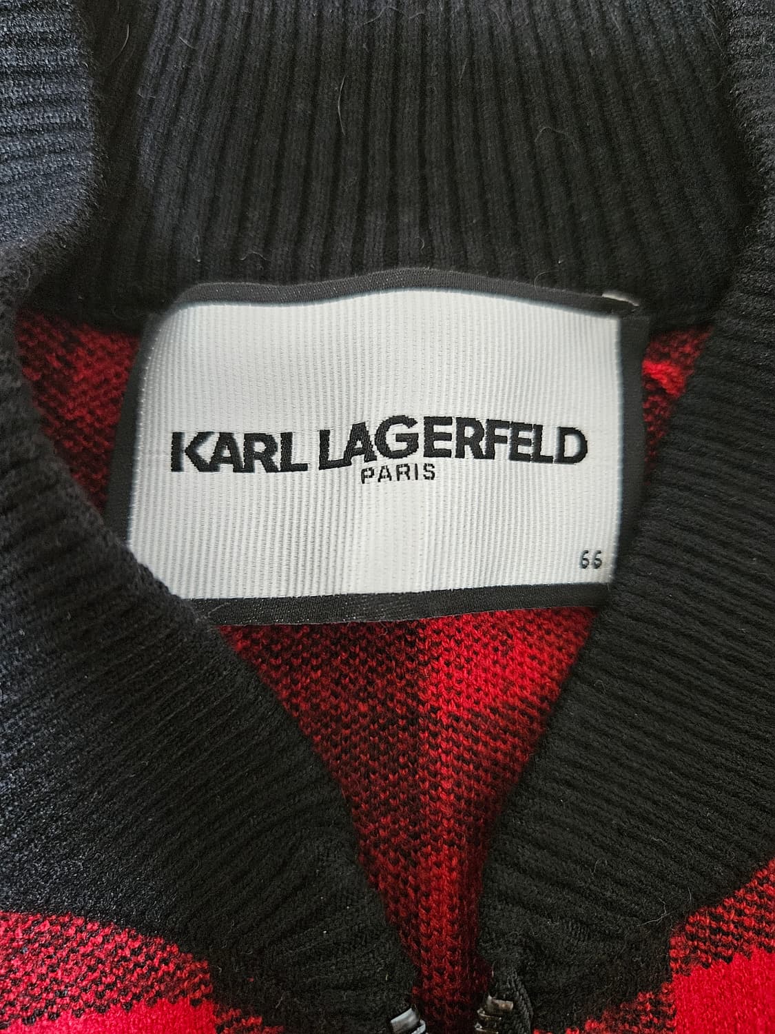 칼라거펠트 체크 집업 66 상품이미지2