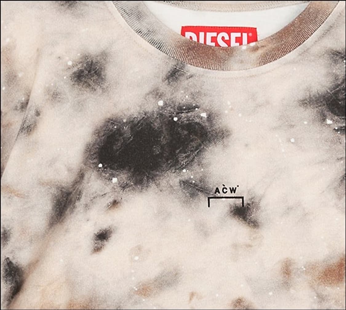 어콜드월 X 디젤 콜라보레이션 태그사틴 롱슬리브 브라운/ XL 상품이미지2