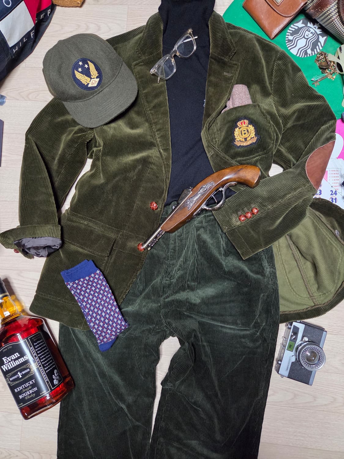 (새상품)POLO RALPH LAUREN 카키 그린 팬츠 면바지 슬랙스 상품이미지2