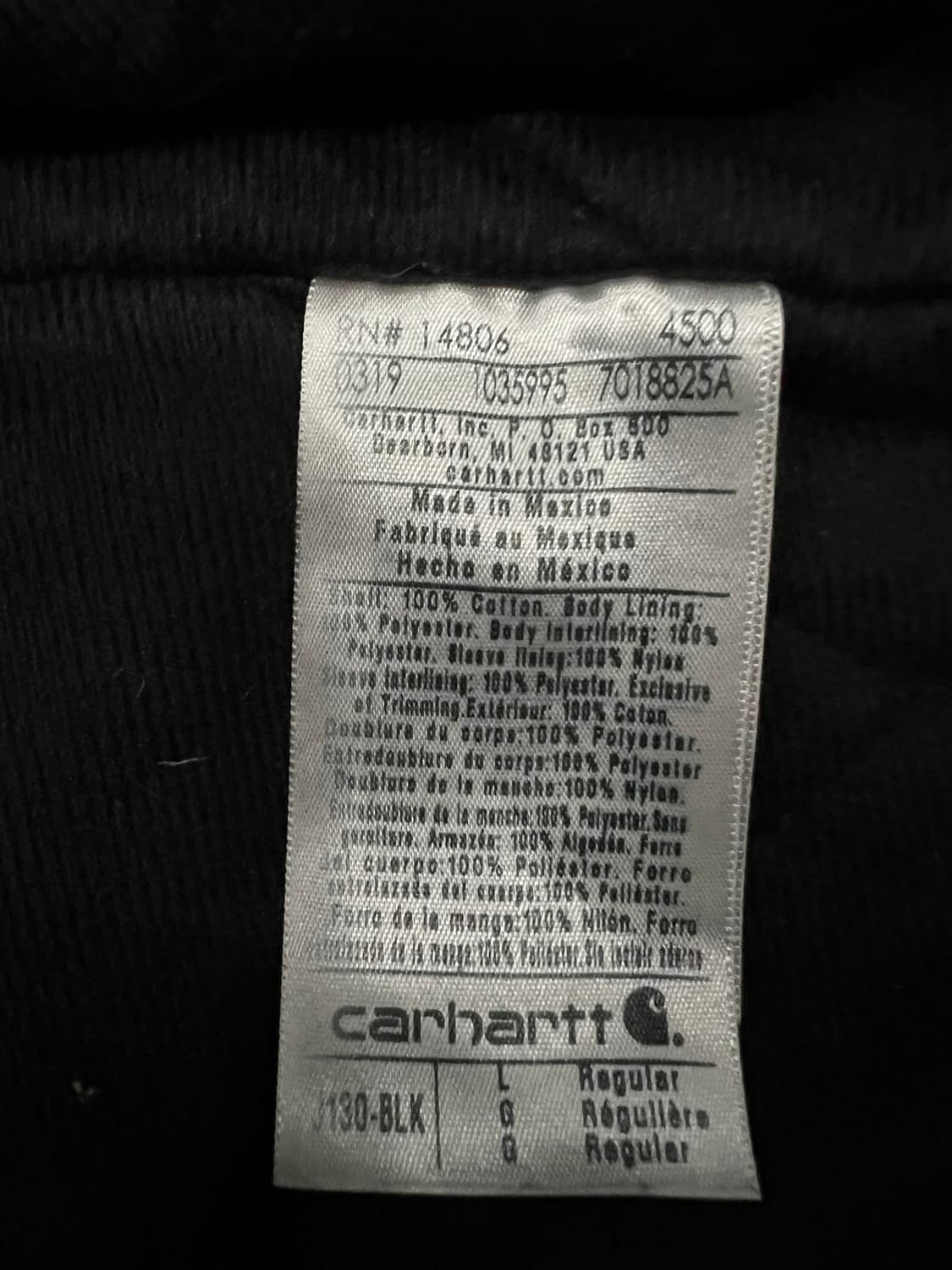 (L) 칼하트 덕 액티브 후드자켓 J130 BLK 블랙 상품이미지5