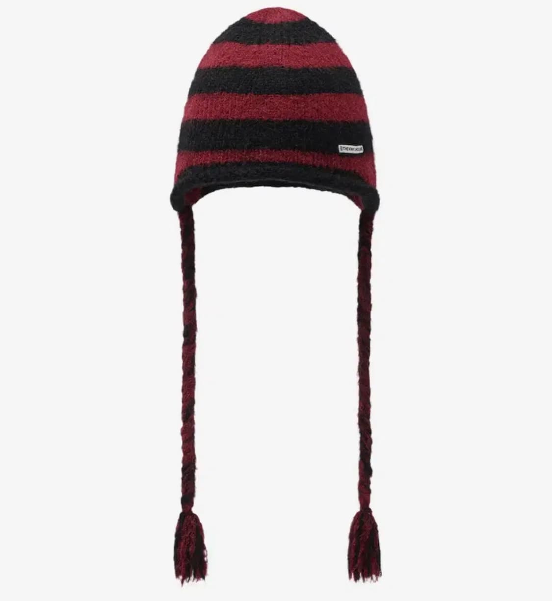더바이닐하우스 EAR FLAP STRIPE BEANIE RED 상품이미지1
