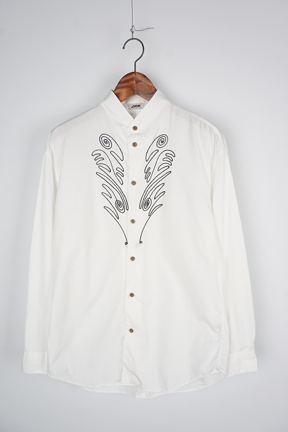  JUN MAN embroidered stand-collar shirt 상품이미지1