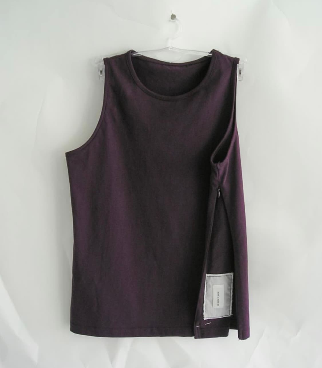 에옹쓰 Side Zipper Cotton Top(Purple) 상품이미지3