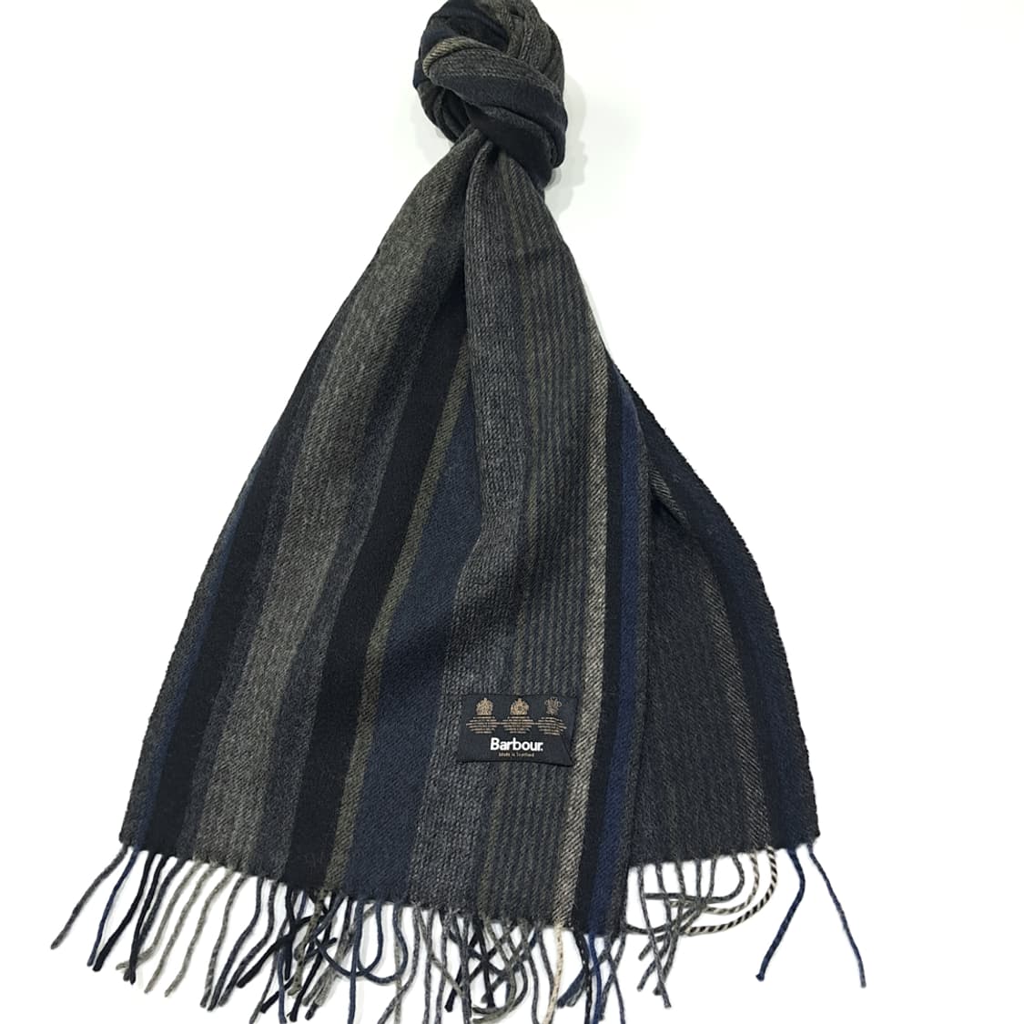 MX516 바버 90s 스코틀랜드판 울 스트라이프 멀티 머플러 목도리 상품이미지2