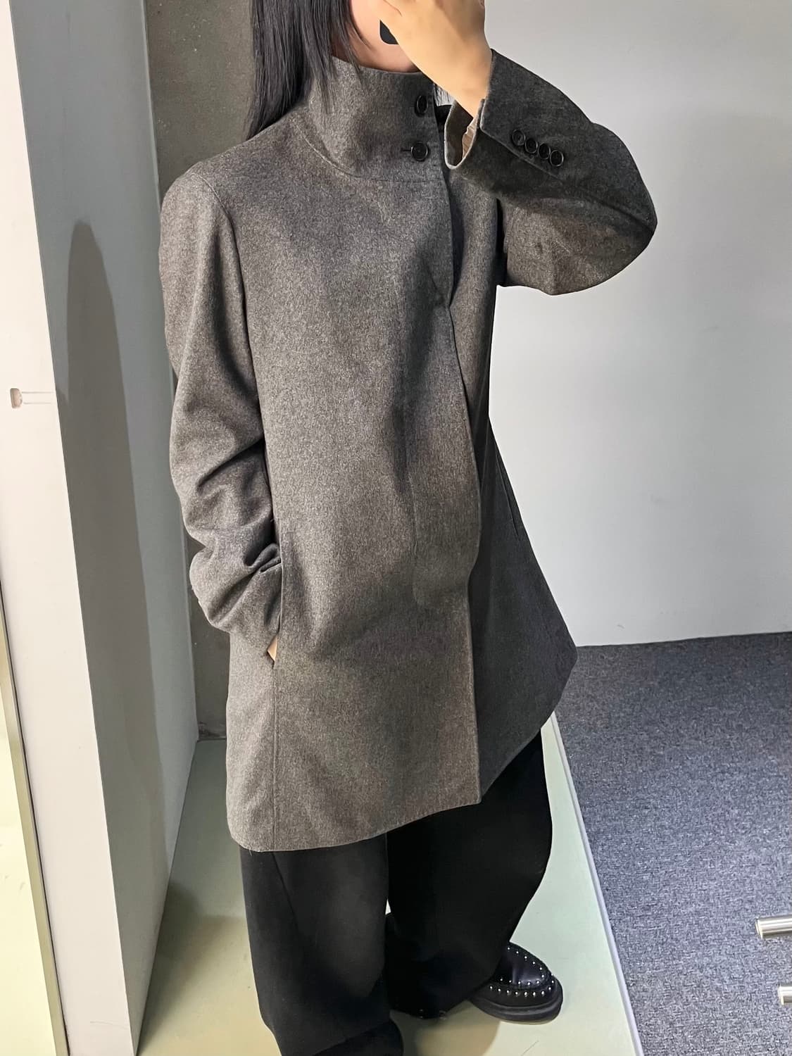 아티잔 100% 캐시미어 울 코트 상품이미지3