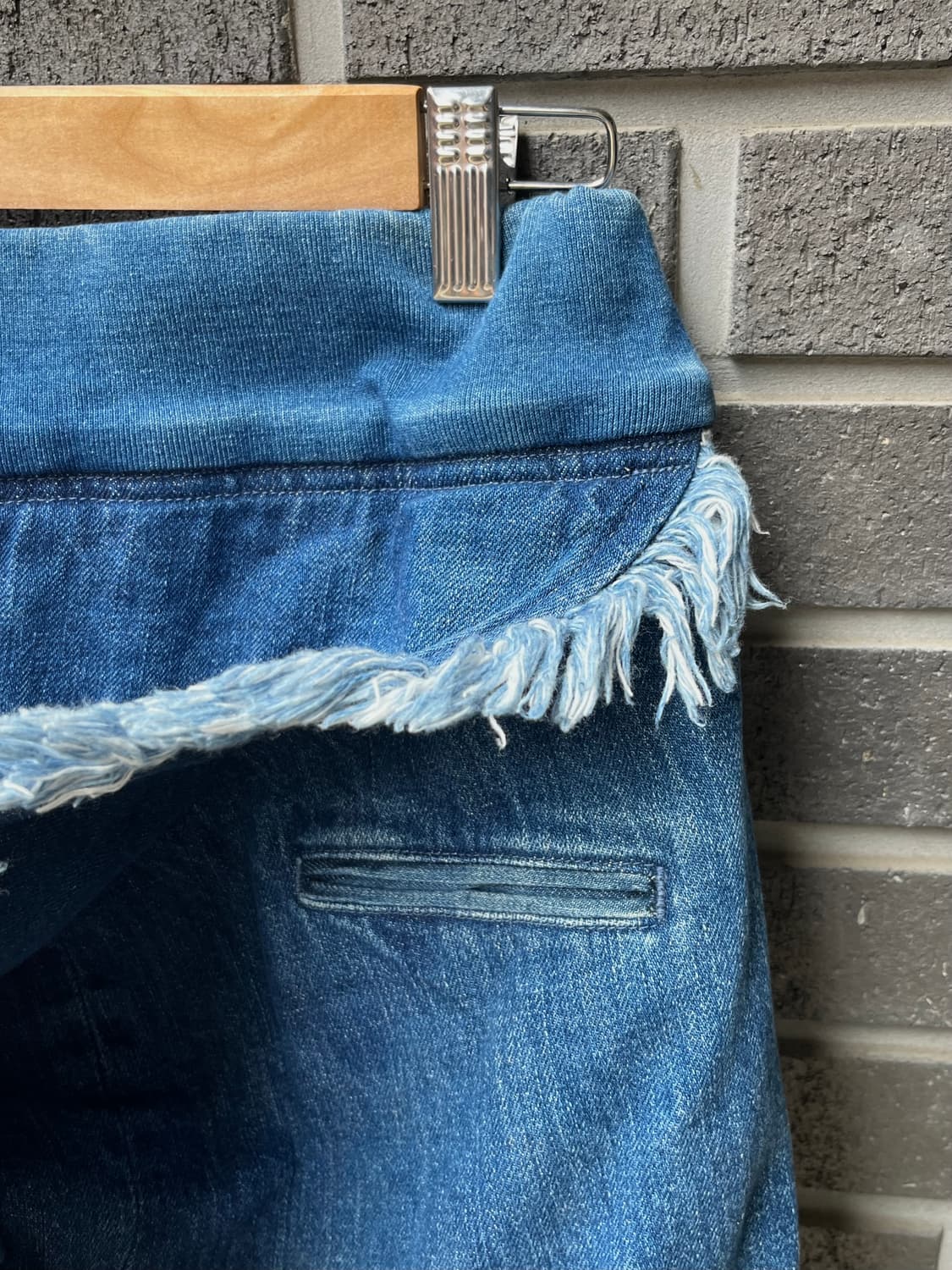 KAPITAL 캐피탈 언발 프린지 데님 스커트 상품이미지8